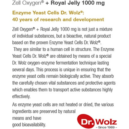 Supliment Nutrițional Dr. Wolz, Zell Oxygen + Gelée Royale, 14 Fiole