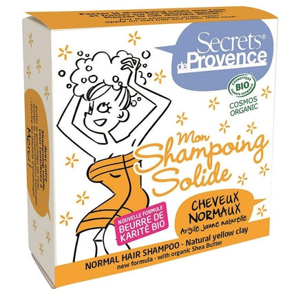 Șampon Solid Secrets de Provence, Păr Normal (Argilă Galbenă Naturală), 245g