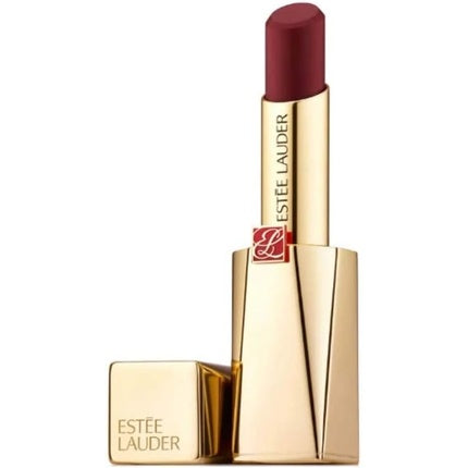 Ruj Estée Lauder Ela Desire Matte Creamy 103, culoare vișiniu, ambalaj auriu
