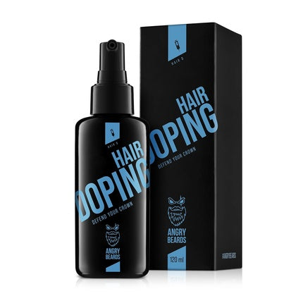 Serum de creștere a părului Angry Beards Hair Doping, 100ml, sticlă neagră cu pulverizator