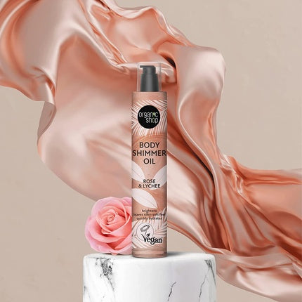 Ulei de corp, Organic Shop, Rose & Lychee, 100ml