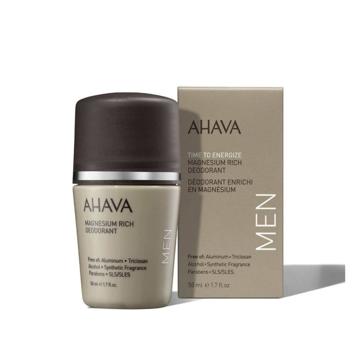 Deodorant roll-on Ahava Magnesium Rich, pentru bărbați, fără aluminiu, 50 ml
