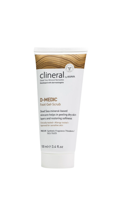 Scrub pentru picioare Ahava Clineral D-Medic, exfoliant, 100 ml