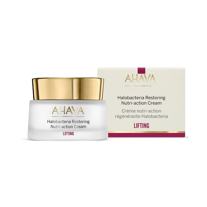 Cremă de față Ahava Halobacteria Restoring, hidratantă, cu efect de fermitate și lifting, 50 ml