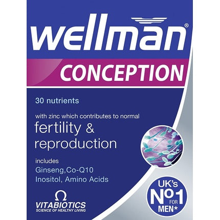 Supliment masculin, Vitabiotics Wellman, concepție, 30 tablete