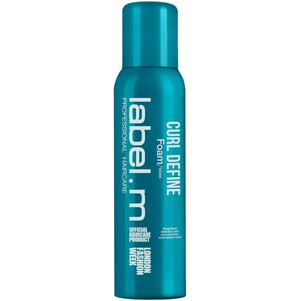 Mousse pentru păr, Label.m, Curl Define Foam, albastru turcoaz