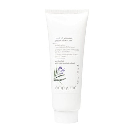 Șampon Anti-Mătreață Simply Zen, Intensive Cream Shampoo, cu extract de rozmarin, 125 ml