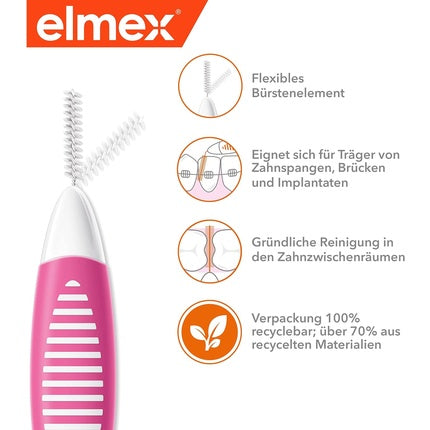 Periuță Interdentară, Elmex, mărime 0, roz 0.40mm