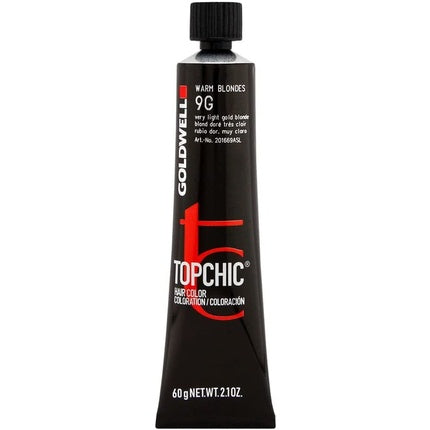 Vopsea de păr, Goldwell Topchic, blond deschis auriu
