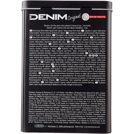 Eau De Toilette Denim Original pentru bărbați, 100ml, ambalaj metalic
