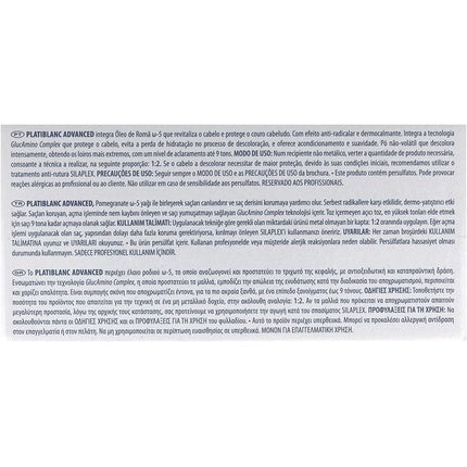 Decolorant păr, Montibello, Platiblanc Advance 500g, blond extrem