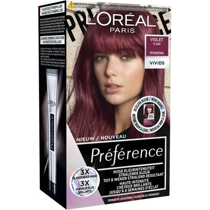 Vopsea de păr, L'Oreal, Preference Vivids, Violet