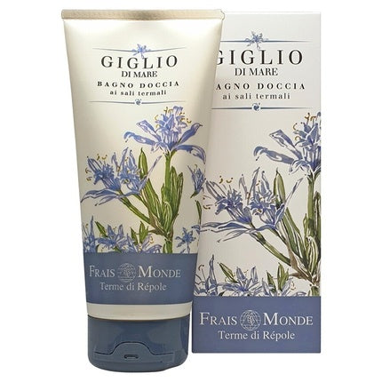 Gel de duș, Frais Monde, Giglio di Mare, cu săruri termale, flori albastre, 200 ml