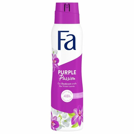 Fa Deospray Purple Passion, Spray deodorant cu parfum floral, 127 g