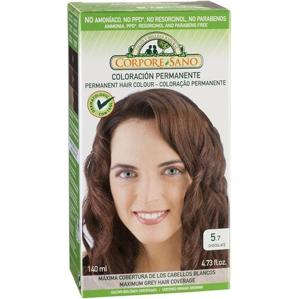 Vopsea de păr Corpore Sano, 5.7 Ciocolatiu, 140 ml