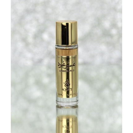 Ayat Perfumes Musk Emirates Eau De Parfum, Amber Oud, 30ml, sticlă transparentă cu capac auriu