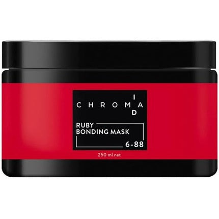 Mască de păr colorantă, Schwarzkopf Chroma ID, 6-88 Ruby Bonding Mask, 250 ml