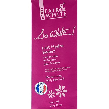 Lait Hydra Sweet Milk So White, Fair & White, Lact de corp hidratant, Ambalaj roz, 500 ml