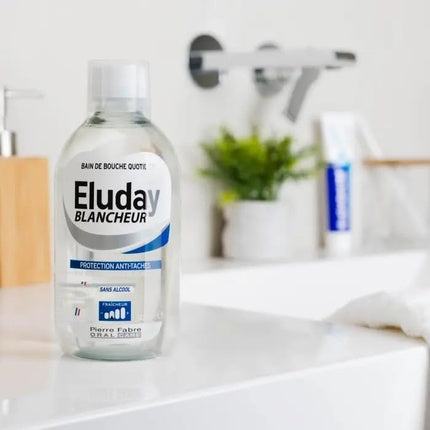 Eluday Blancheur Daily Mouthwash, Pierre Fabre, 500ml, Fără alcool, Lichid limpede