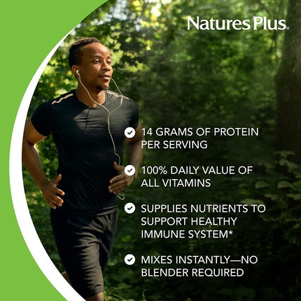 Pudră Proteică Spirulina, Natures Plus, SPIRU-TEIN Vanilla, gust vanilie, 1.06 lbs