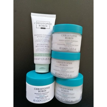 Set Tratamente Păr Christophe Robin, 5 bucăți, Curățare și Hidratare