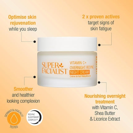 Super Facialist Vitamina C Crema de Noapte Super Glow 50ml