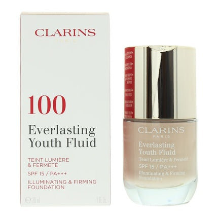 Fondant Clarins Everlasting Youth Fluid 100 Lily, SPF 15, 30ml