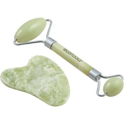 Set masaj facial, Ecotools, jad, 2 piese