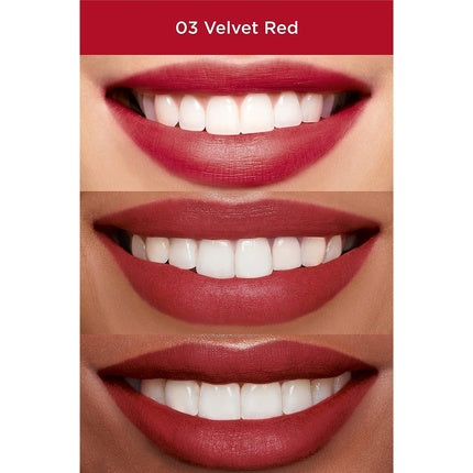 Ruj Clarins Velvet Lip Perfector 03 Velvet Red, 12ml, finisaj mat