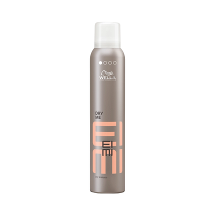Șampon uscat Wella Professionals EIMI Dry Me, 180ml, design gri cu accente portocalii
