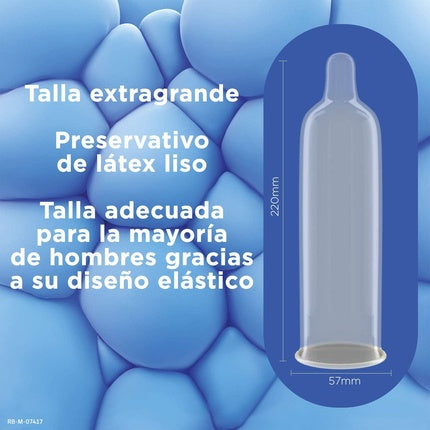 Prezervative Durex Natural XL, albastru, 144 buc