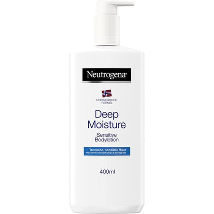 Neutrogena Norwegian Formula Deep Moisture Sensitive Body Lotion, Cremă de corp, alb, 400ml