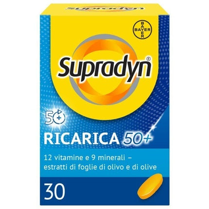 Supradyn Refill 50+, Bayer, Supliment alimentar, 30 tablete