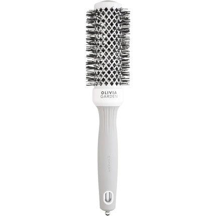 Perie de păr, Olivia Garden, Expert Blowout Shine, alb și gri