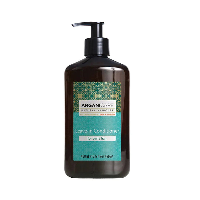 Balsam de păr fără clătire Arganicare Argan Oil & Shea Butter, hidratant, pentru păr creț, 400 ml
