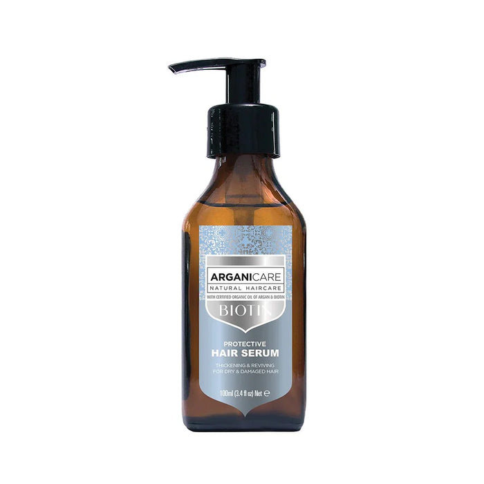 Ser pentru păr Arganicare Biotin, protector și fortifiant, pentru păr uscat și deteriorat, 100 ml