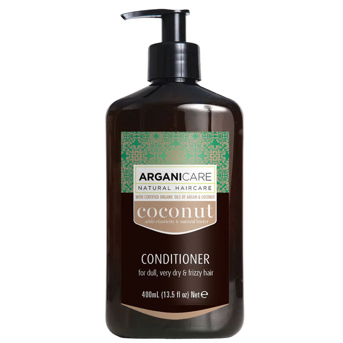 Balsam de păr Arganicare Coconut, hidratant și hrănitor, pentru păr tern, foarte uscat și rebel, 400 ml
