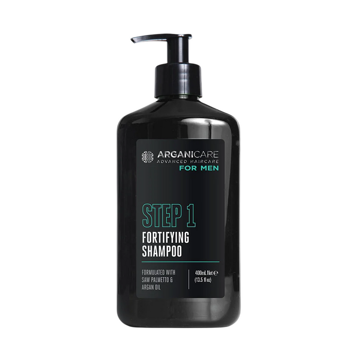 Șampon Arganicare Men Step 1, fortifiant, anti-cădere, 400 ml