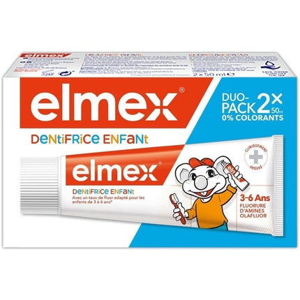 Pastă de dinți pentru copii Elmex, 50ml, Duo-Pack, 2 buc