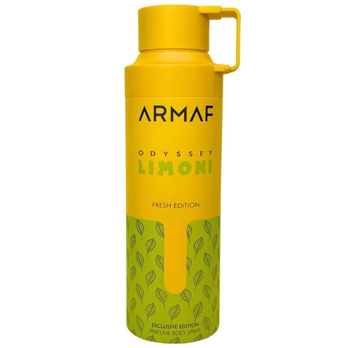 Deodorant spray Armaf Odyssey Limoni Fresh, citric, unisex, 200 ml