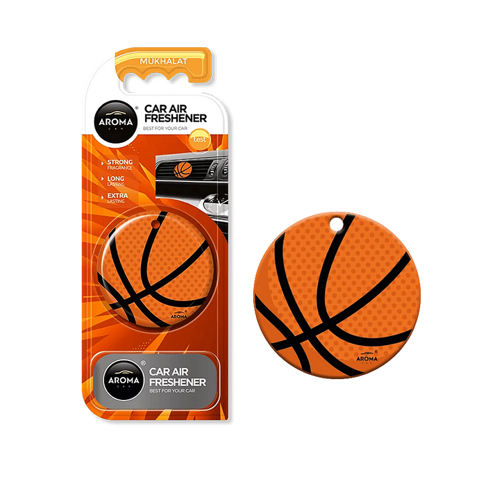 Odorizant de aer pentru mașină Aroma Car Basket Ball, design minge de baschet