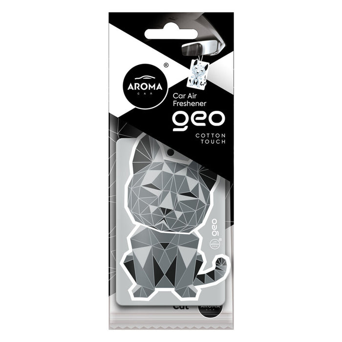 Odorizant de aer pentru mașină Aroma Car Geo Cat, Cotton Touch