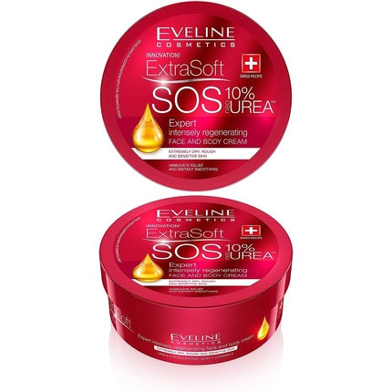 Cremă hidratantă față și corp, Eveline Cosmetics, S.O.S Shea Butter, 175ml