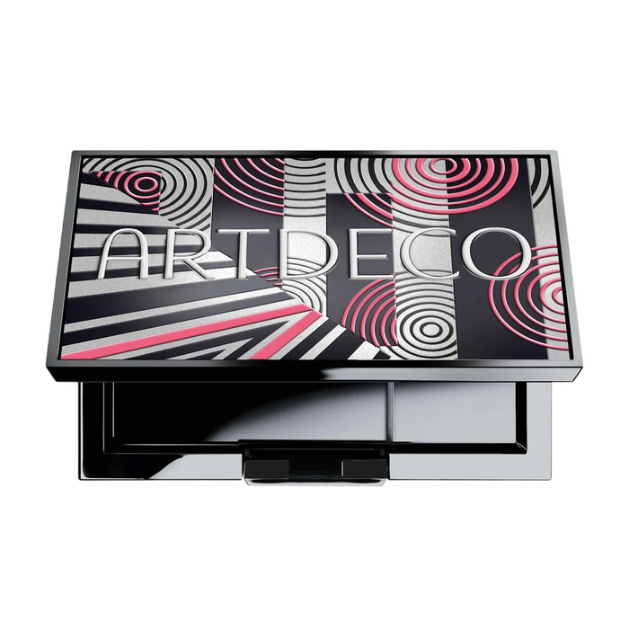 Cutie pentru farduri de pleoape ArtDeco 40 Years Beauty Box Anniversary, neagră, 4 sloturi