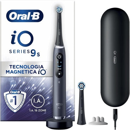 Periuță Electrică Oral-B iO 9S Black Onyx, Tehnologie Magnetică, Display Interactiv