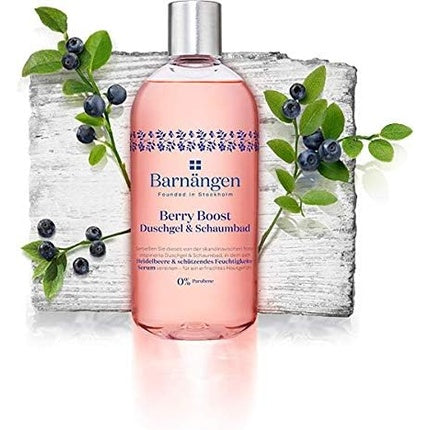 Gel de duș, Barnängen, Berry Boost, 400 ml, roz
