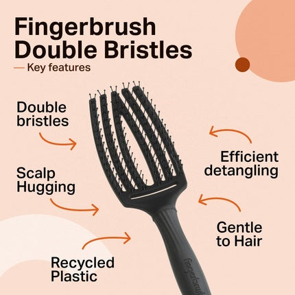 Perie de păr, Olivia Garden, Fingerbrush, negru