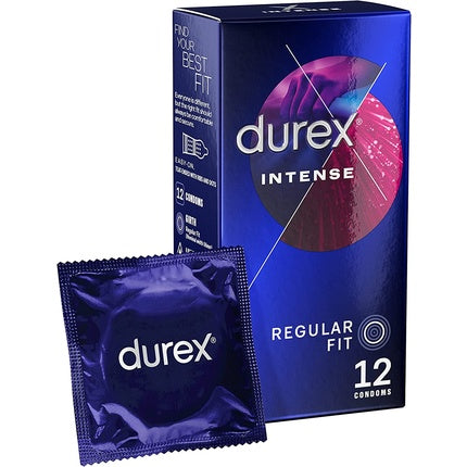 Prezervative Durex Intense, Ribbed, 12 bucati