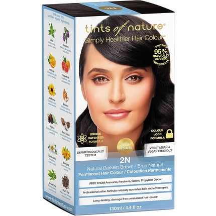 Vopsea Păr Tints of Nature 2N Brun Natural 130ml