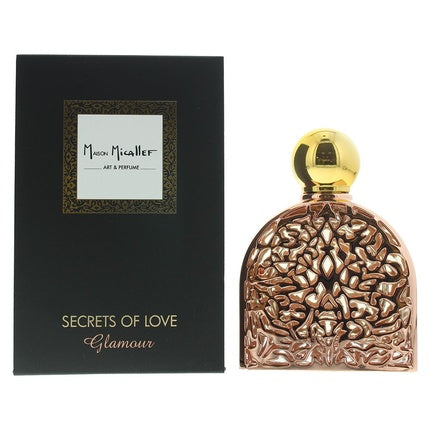 Parfum M. Micallef, Ananda Secret Of Love Glamour, 75ml, sticlă cupru cu capac de aur